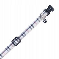 Reguliuojamas antkaklis katėms Nobby Tartan, smėlio spalvos, XS