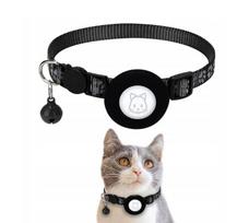 Katinų antkaklis su AirTag laikikliu, reguliuojamas, 22–35 cm
