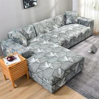Elastingi L formos sofų užvalkalai svetainei, „Funda“ sofai, sofos užvalkalams, kėdės apsaugai, S/M/L/XL geometriniai sofos užvalkalai, pirkti 2 vnt. L Size(190-230cm)1pc