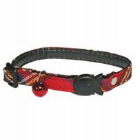 Kaklo apykaklė katėms ir šunims Lolo Pets, raudona, ekologiška oda, 20–26 cm