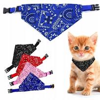 Trikampė gyvūnų bandana su pavadėliu, mėlyna