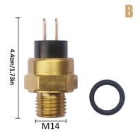 M14/M16 motociklo elektrinio radiatoriaus ventiliatoriaus vandens temperatūros termostato jungiklis beige