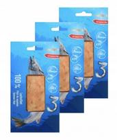 Skanių lašišos filė skanėstų katėms rinkinys, 3 x 30 g