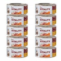 Kačių konservai Akinu VITALITY su vištiena ir krevetėmis, 10 x 70 g