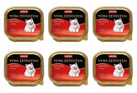Kačių paštetas Animonda Vom Feinsten Kitten su jautiena, 100 g, 6 vnt. pakuotė