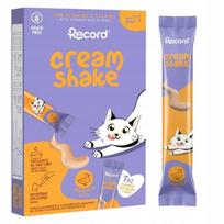 Skysta antienos užkandžių pasta katėms Record Cream Shake, 7 x 12 g