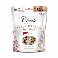 Katėms skirtas Chérie liofilizuotas jautienos kepenėlių skanėstas, 30 g x 8