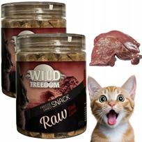 Liofilizuoti jautienos kepenų skanėstai katėms Wild Freedom RAW, 120 g, 100 % mėsa