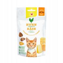 Katės užkandžiai GimCat Crunchy su vištiena ir sūriu, 50 g