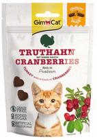 Traškučiai katėms GimCat Crunchy Snack, kalakutiena ir spanguolės, 50 g