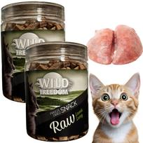 Katės skanėstai Wild Freedom RAW, džiovintos ėriuko plaučiai, 70 g, 100 % mėsa
