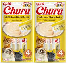 Kreminiai vištienos ir sūrio skanėstai katėms Churu, 4 x 14 g, eu107