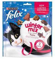 Kačių skanėstai FELIX Winter Mix su kalakutiena ir spanguolėmis, 200 g
