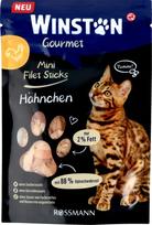 Katėms skirtas WINSTON GOURMET papildomas pašaras su vištienos filė, 50 g