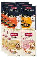 Kreminiai katės užkandžiai Animonda Carny Creamy, MIX, 72 x 15 g