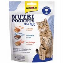Katės skanėstai GimCat Nutri Crunchy Sea Mix, 3 x 150 g
