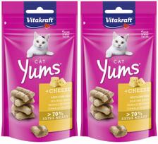 Katinų skanėstai su sūriu VITAKRAFT CAT YUMS, 2 x 40 g
