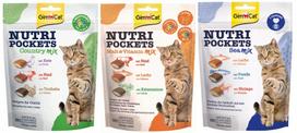 Katės skanėstai GimCat Nutri Pockets, įvairių skonių, 3 x 150 g