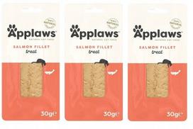 Katėms skanėstai Applaws lašišos filė, 3 x 30 g
