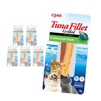 Katinų skanėstai Inaba Ciao tuno filė sultinyje, 6 x 15 g
