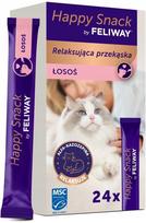 Katinų užkandis Feliway Happy Snack su lašiša, 24 vnt.