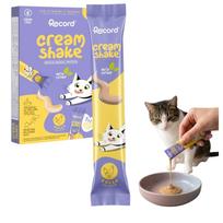 Vištienos skonio kačių skanėstai su katžole Record Cream Shake, 7 x 12 g
