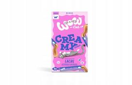 Katinų užkandžiai WOW su lašiša ir inulinu, 5 x 15 g