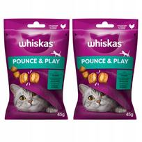Katėms skanėstai WHISKAS Energy Vitality su vištiena, 2 x 45 g