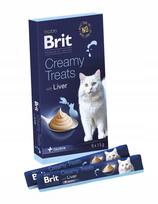 Katėms skanėstai BRIT PREMIUM su kepenėlėmis, 6 x 15 g