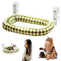 Katės gultas ant lango, 58×36 cm, su medvilniniu čiužiniu, tinka iki 18 kg katėms