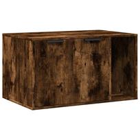 Tualeto dėžės spintelė, smoky oak, 80x50x45 cm, vidaXL