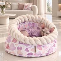 Katės guolis HIDE'IN GOODY, minkštas pliušinis, 45 cm