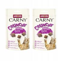 Traškūs katės skanėstai Animonda Carny Crunchy Snacks, Mėsos rinkinys, 2 x 50 g