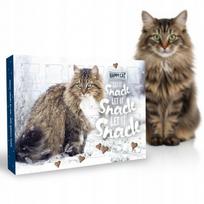 Katinų advento kalendorius HAPPY CAT, 150 g – gardėsiai be cukraus ir grūdų