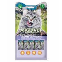 Kreminis užkandis katėms ARQUIVET su tunu ir krabu, 5 x 14 g