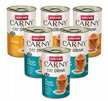 Katinų gėrimas ANIMONDA Carny su vištiena 3x140 ml + su tunu 3x140 ml
