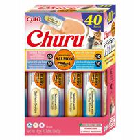 Katės pastos užkandžiai Inaba Churu su lašiša, 40 x 14 g (560 g)
