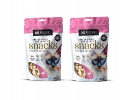Liofilizuota vištienos krūtinėlė katėms DR MALOU, 2 x 50 g