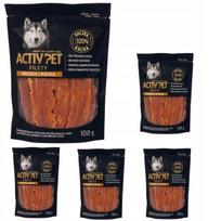 Šunų skanėstai ACTIV PET, antienos filė, be pridėtinio cukraus, 5 x 100 g