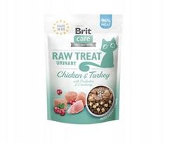 Liofilizuoti vištienos ir kalakutienos skanėstai katėms BRIT Care Raw Treat Urinary, 40 g