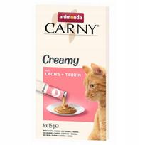 Katėms skirta Animonda Carny Creamy lašišų ir taurino pasta, 6 x 15 g