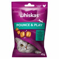Katėms skirtas WHISKAS skanėstas su vištiena, 45 g