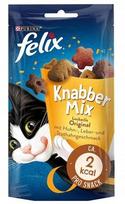 Kačių skanėstas Felix Knabber Mix Original, 60 g, su vištiena, kepenėlėmis ir kalakutiena