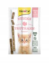 Kačių skanėstai GIMCAT Kitten Sticks su kalakutiena ir kalciu, 3 x 3 g