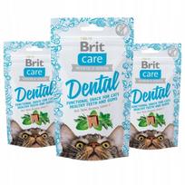 Kačių dantų užkandžiai BRIT CARE, 3 x 50 g