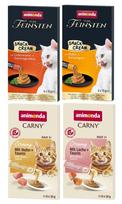 Katinų užkandžių kremas Animonda Carny Creamy, 24 x 15 g, įvairių skonių rinkinys