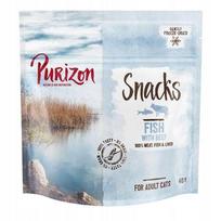 Katės skanėstai Purizon, liofilizuota žuvis ir jautiena be grūdų, 40 g