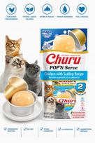 Kreminiai katės skanėstai INABA CHURU POP'N Serve su vištiena ir moliuskais, 2 x 35 g