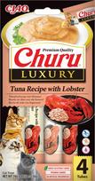 Katinų paštetas INABA CAT CHURU LUXURY su tunu ir omaru, 4 x 14 g
