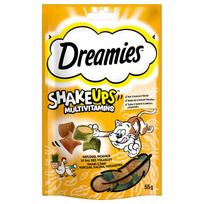 Katėms skirti Dreamies Shake Up viščiukų skonio multivitaminai, 55 g